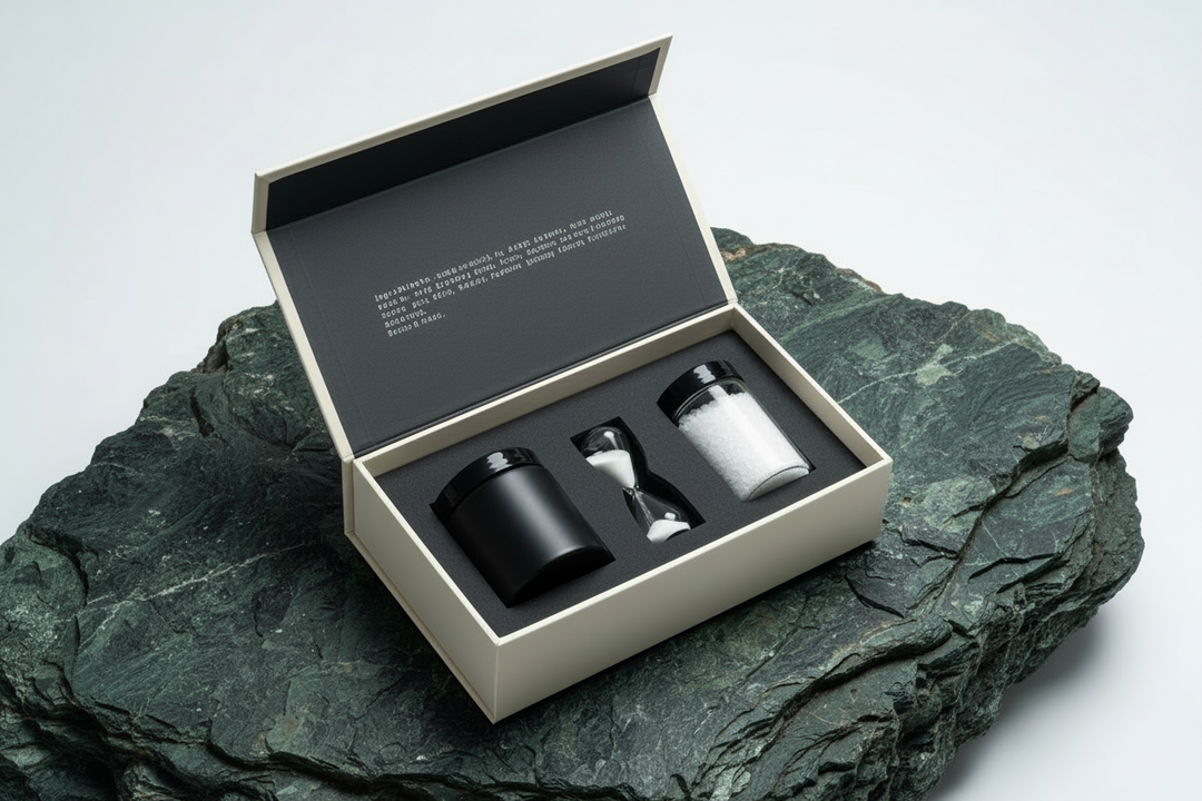 The Osmos Reset — complete mineral protocol gift set in box